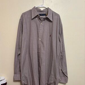 Ralph Lauren Brown Casual Button Down Shirt